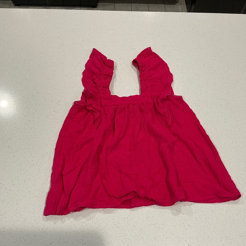 Cotton Ruffle Tank Top